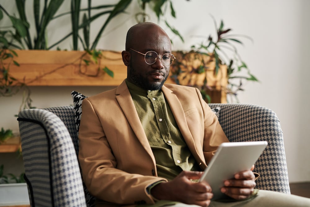 Mental health providers, like the one shown here, can better collaborate with other care providers using mental health practice management software