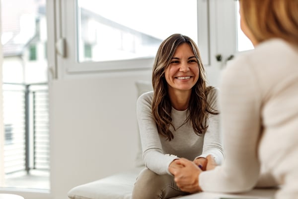A photo of a patient during a therapy session that's supported by the best behavioral health EHR for that practice