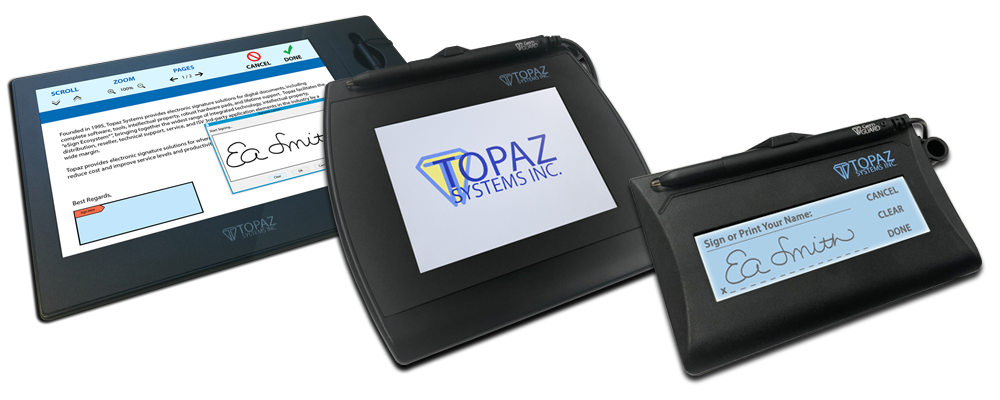 topaz signature tablet integration topaz signature tablet integration