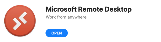 Microsoft Remote Desktop App