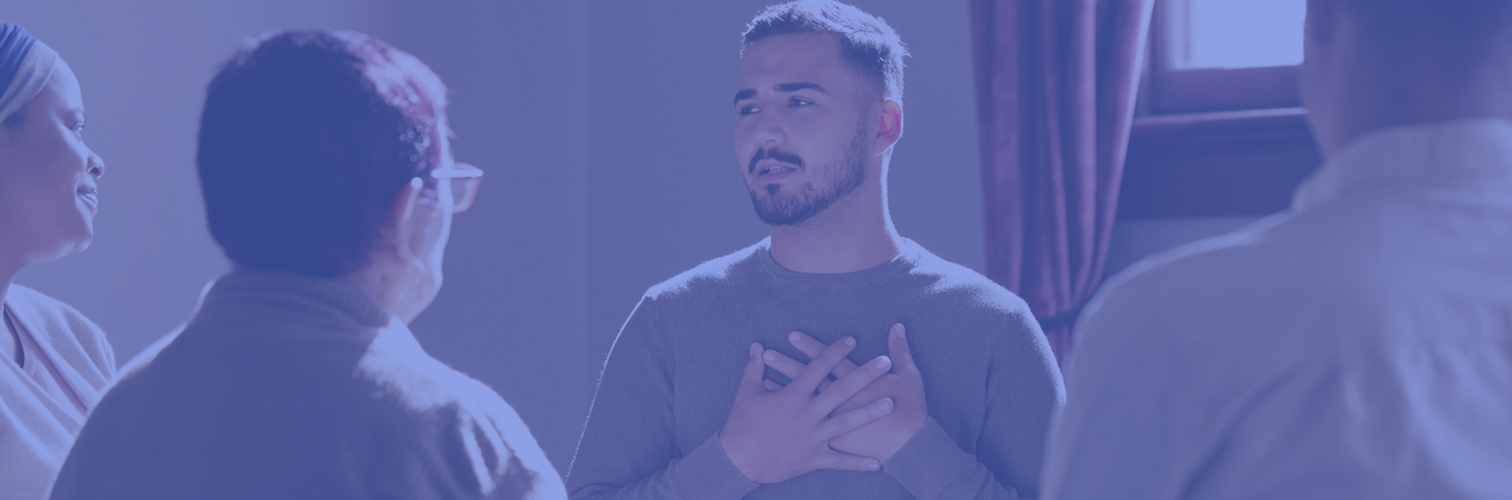 As part of Mental Health Awareness Month at work, a clinic organizes a peer support group where clinicians can openly discuss mental illness, mental health training, and other key topics